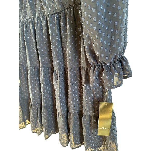 R & K Originals Women's 3/4 Sleeve Babydoll Dress Size 14 w3213 - Picture 6 of 10